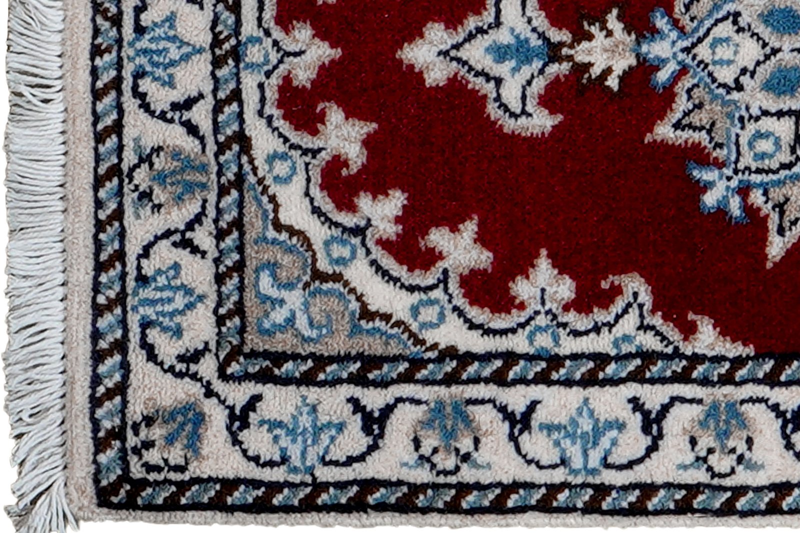 Nain 12La — Hand-knotted, 37x62 cm, Red, 100% Virgin Wool | View 3