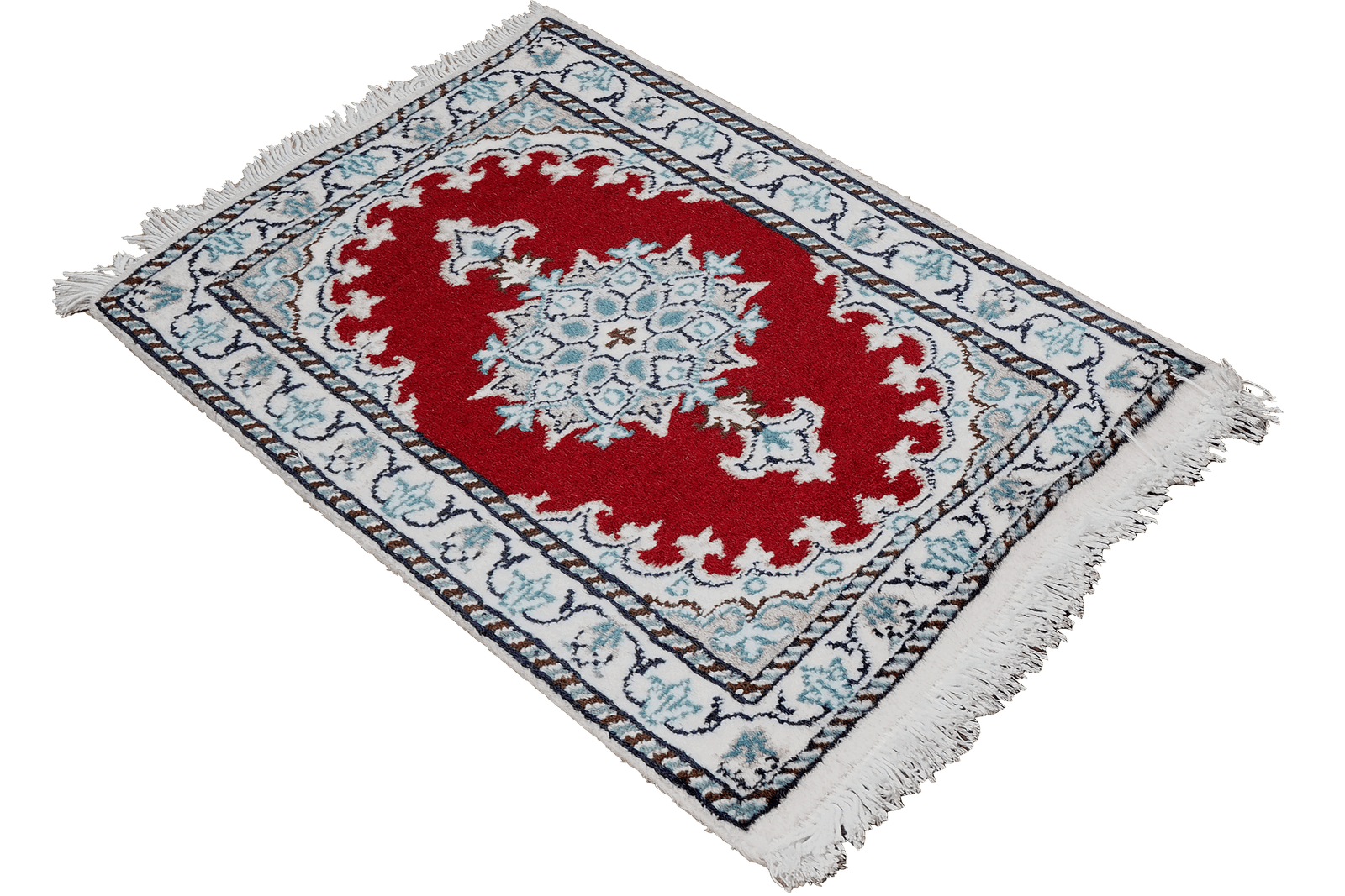 Nain 12La — Hand-knotted, 37x62 cm, Red, 100% Virgin Wool | View 4