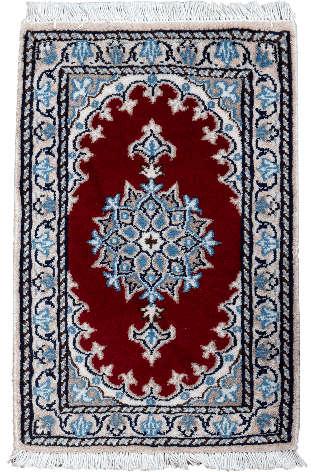 Nain 12La — Hand-knotted, 39x59 cm, Multicolor, 100% Virgin Wool | Main view