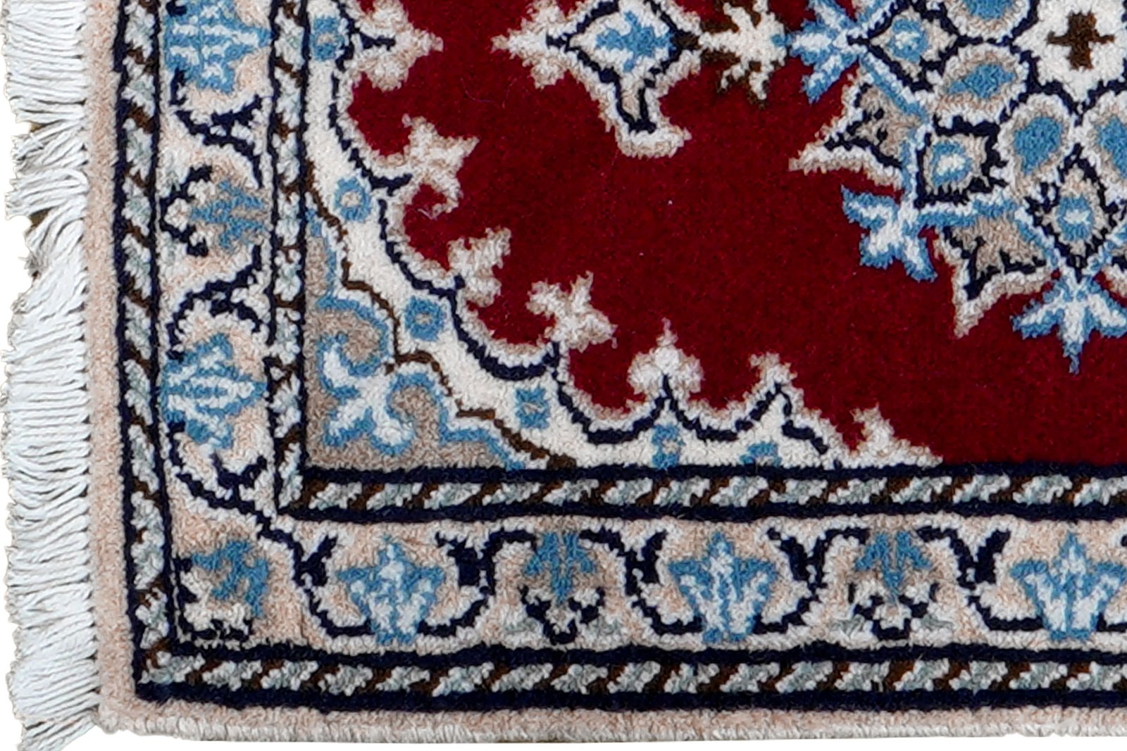 Nain 12La — Hand-knotted, 39x59 cm, Multicolor, 100% Virgin Wool | View 3