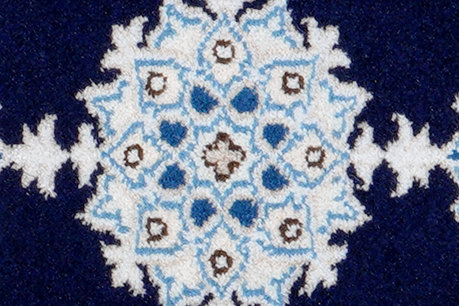 Nain 12La — Hand-knotted, 40x62 cm, Blue, 100% Virgin Wool | View 6