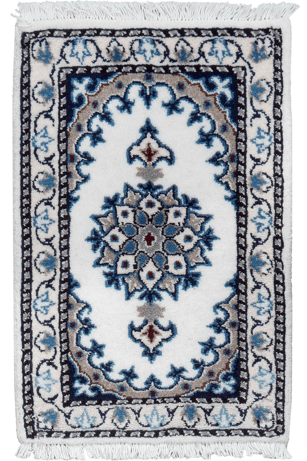 Nain 12La — Hand-knotted, 37x59 cm, Multicolor, 100% Virgin Wool | Main view