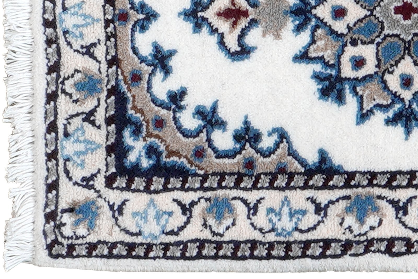 Nain 12La — Hand-knotted, 37x59 cm, Multicolor, 100% Virgin Wool | View 3