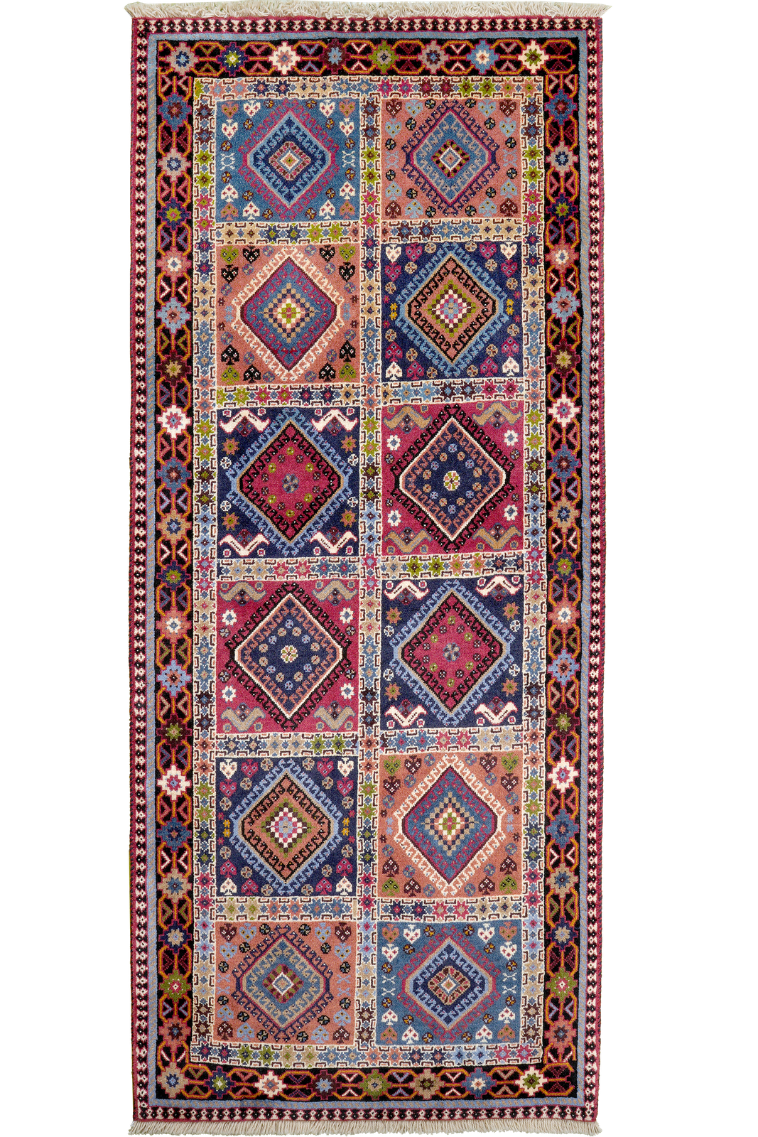 Yalameh — Hand-knotted, 83x202 cm, Multicolor, 100% Virgin Wool | Main view