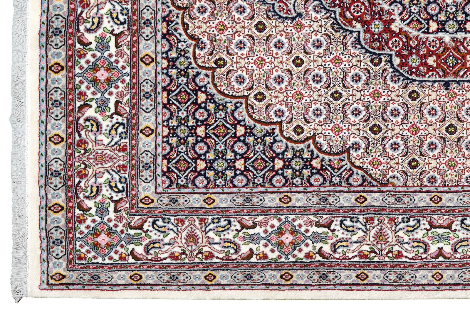 Moud Mahi — Hand-knotted, 150x201 cm, Beige, 100% Virgin Wool | View 3