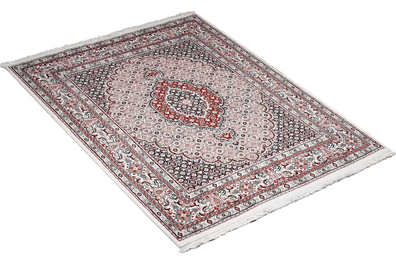 Moud Mahi — Hand-knotted, 150x201 cm, Beige, 100% Virgin Wool | View 4