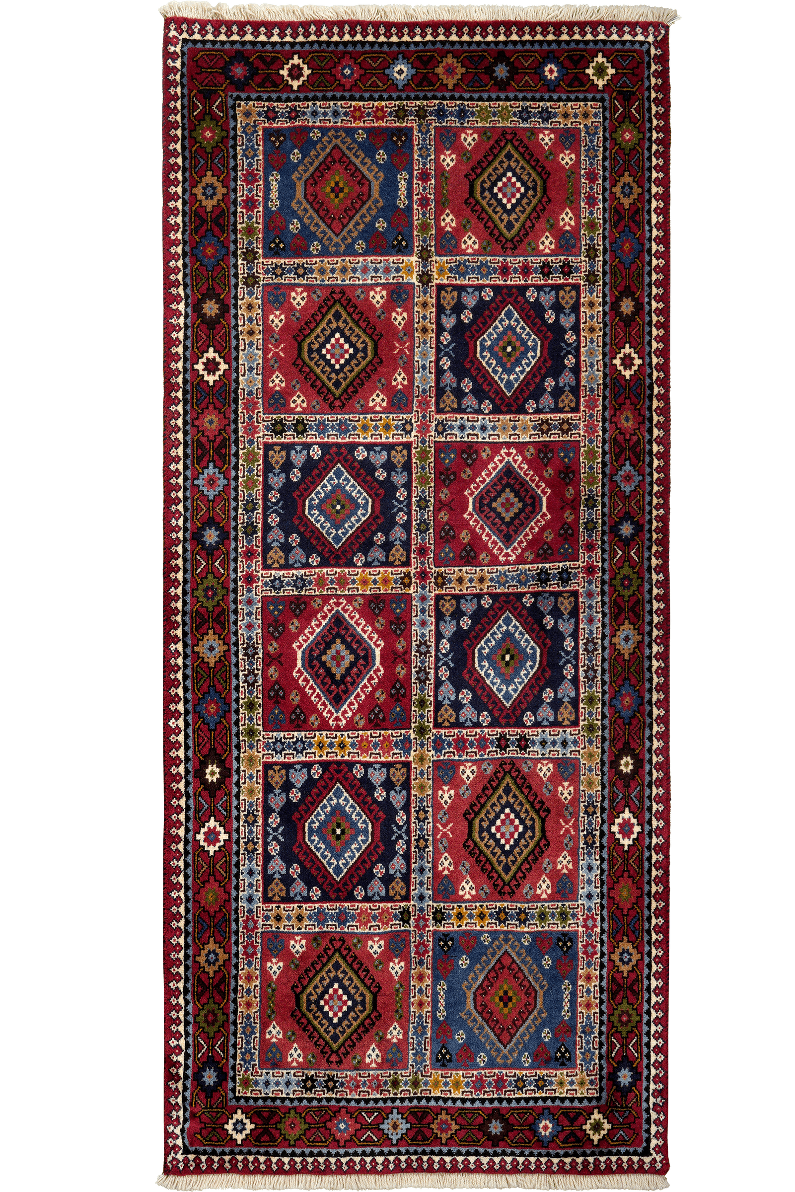 Yalameh — Hand-knotted, 85x196 cm, Multicolor, 100% Virgin Wool | Main view