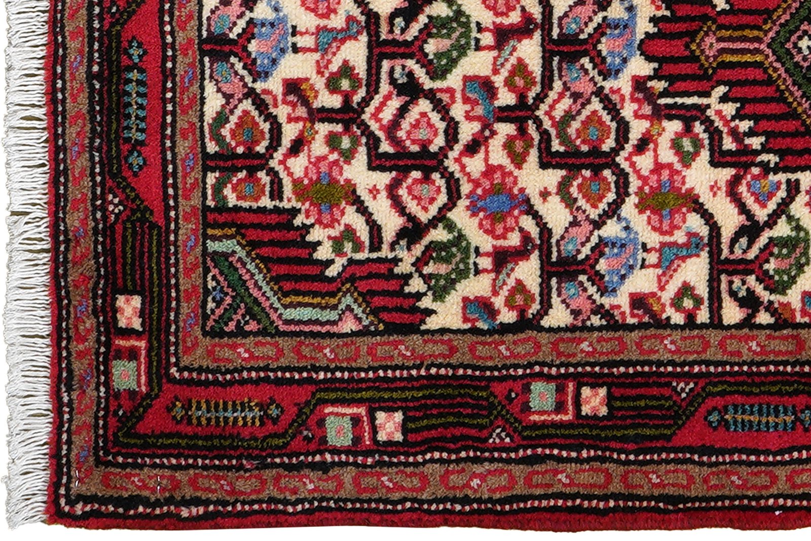 Assadabad — Hand-knotted, 60x96 cm, Beige, 100% Virgin Wool | View 3