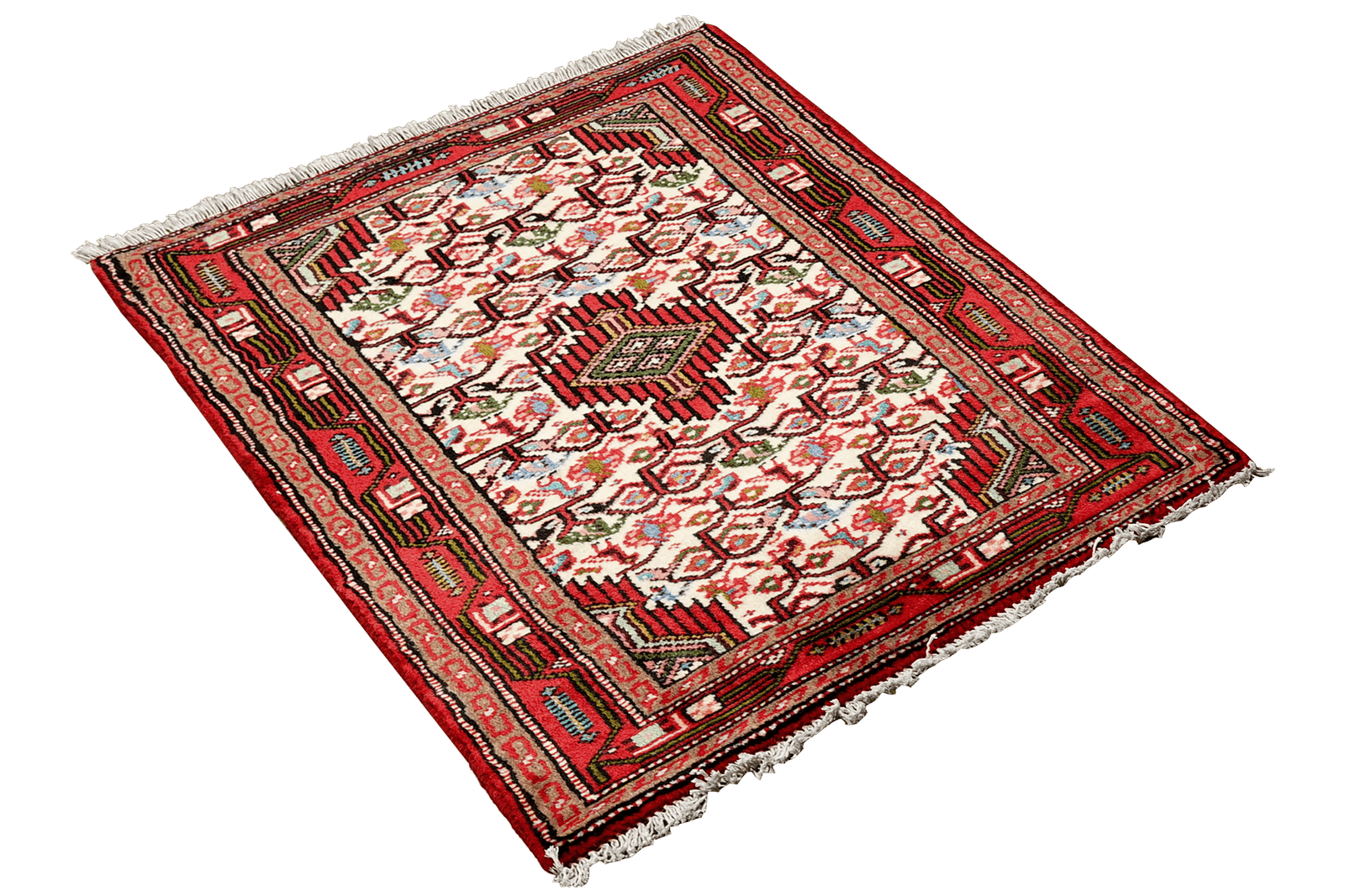Assadabad — Hand-knotted, 60x96 cm, Beige, 100% Virgin Wool | View 4
