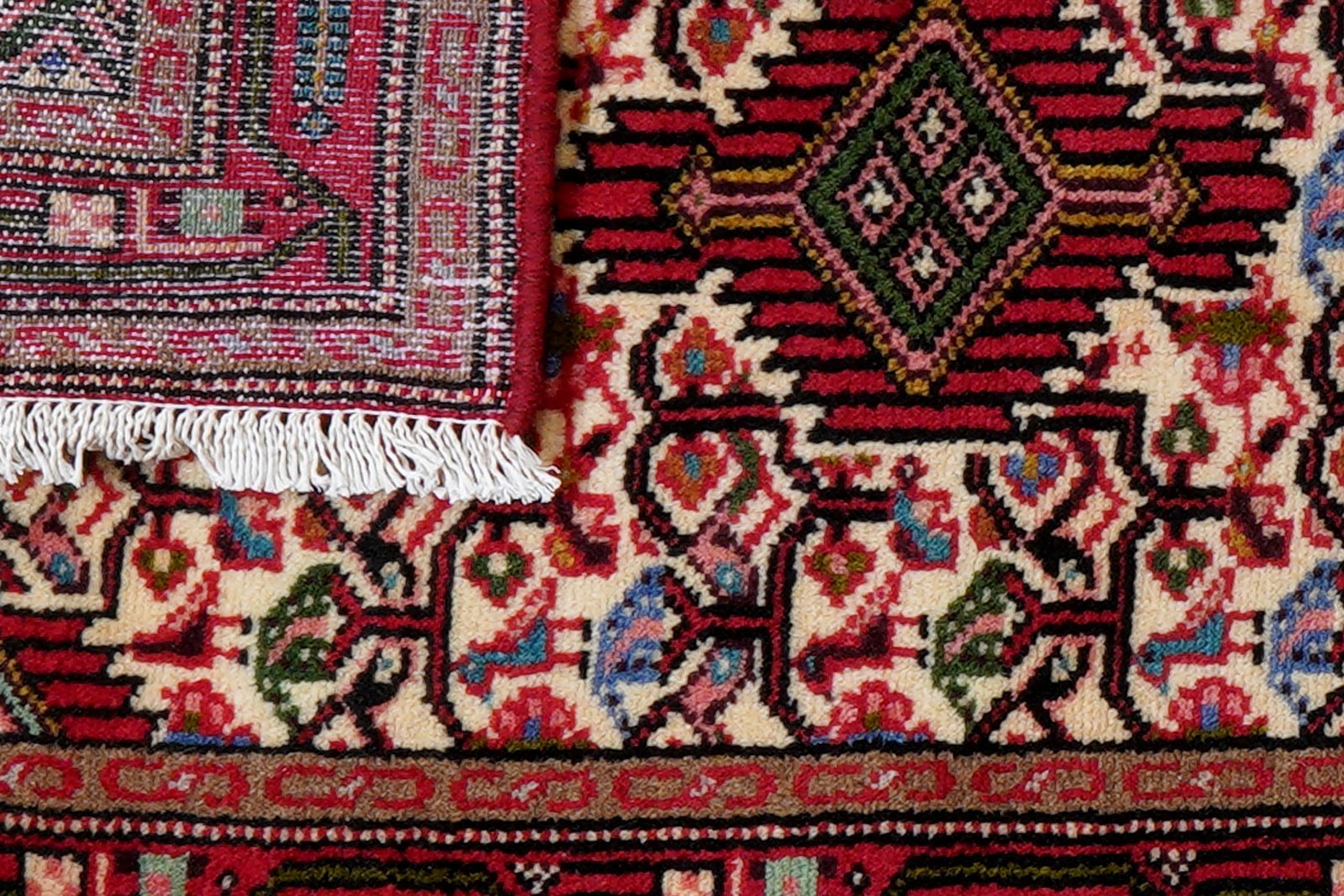 Assadabad — Hand-knotted, 60x96 cm, Beige, 100% Virgin Wool | View 7