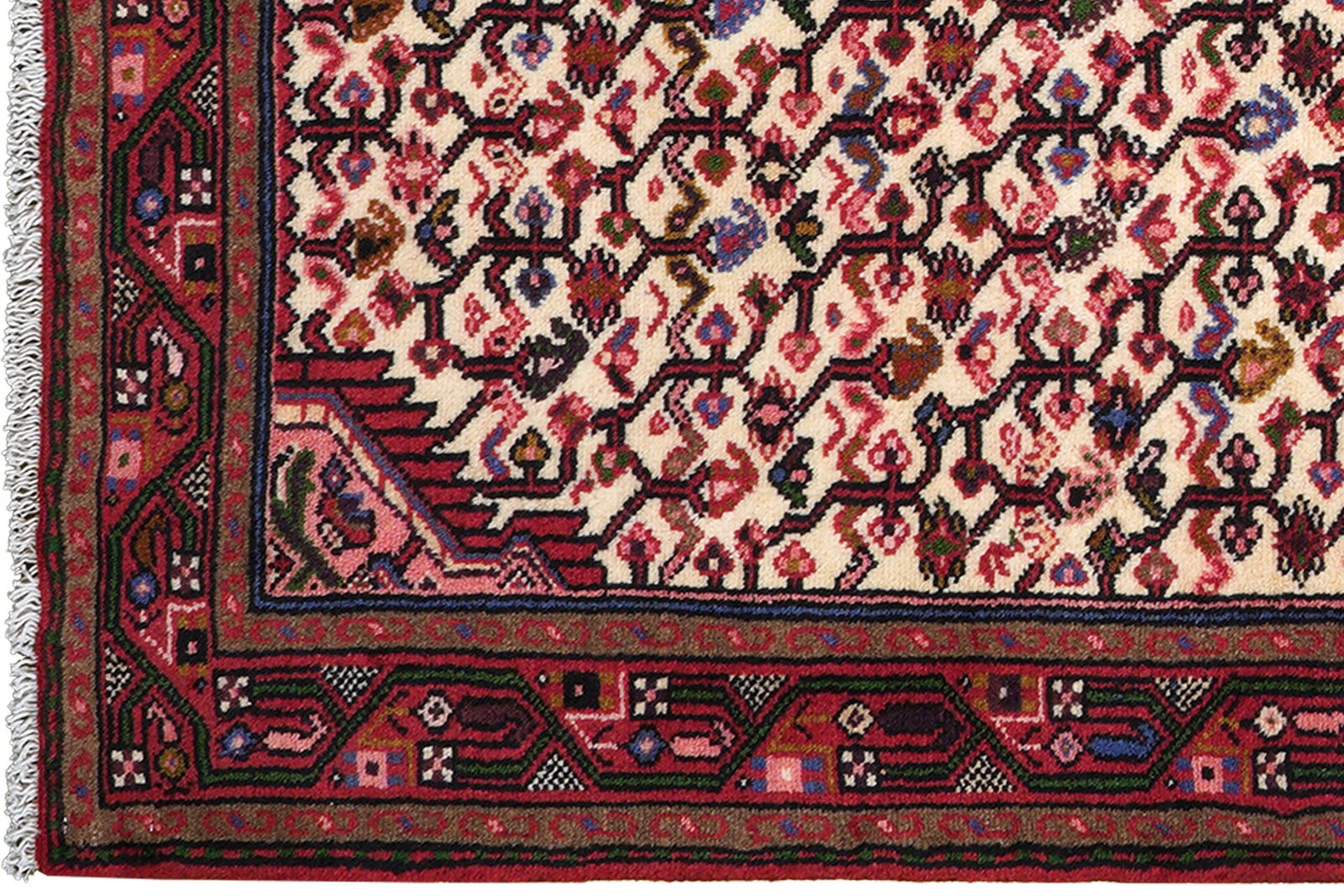 Assadabad — Hand-knotted, 76x197 cm, Beige, 100% Virgin Wool | View 3