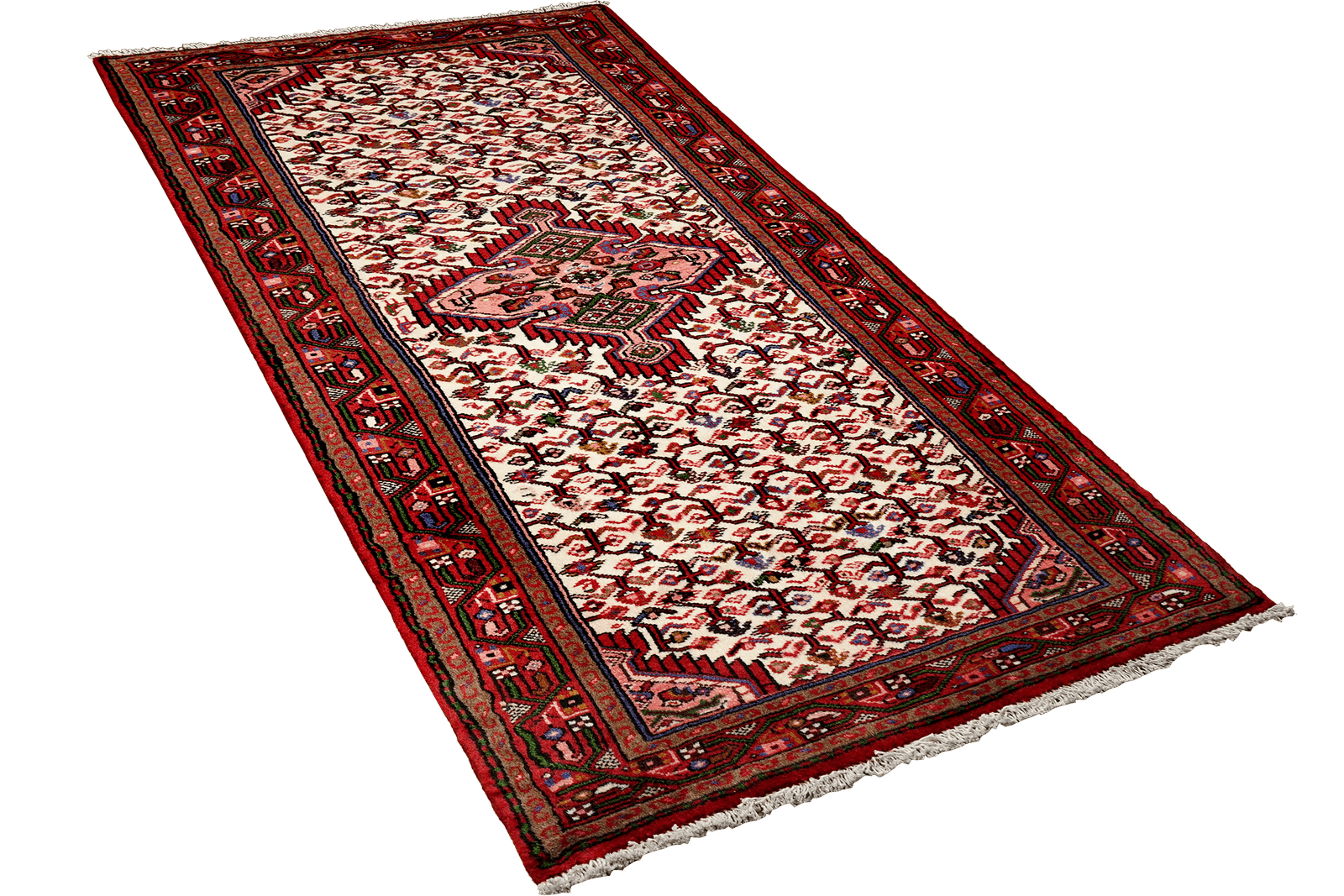 Assadabad — Hand-knotted, 76x197 cm, Beige, 100% Virgin Wool | View 4