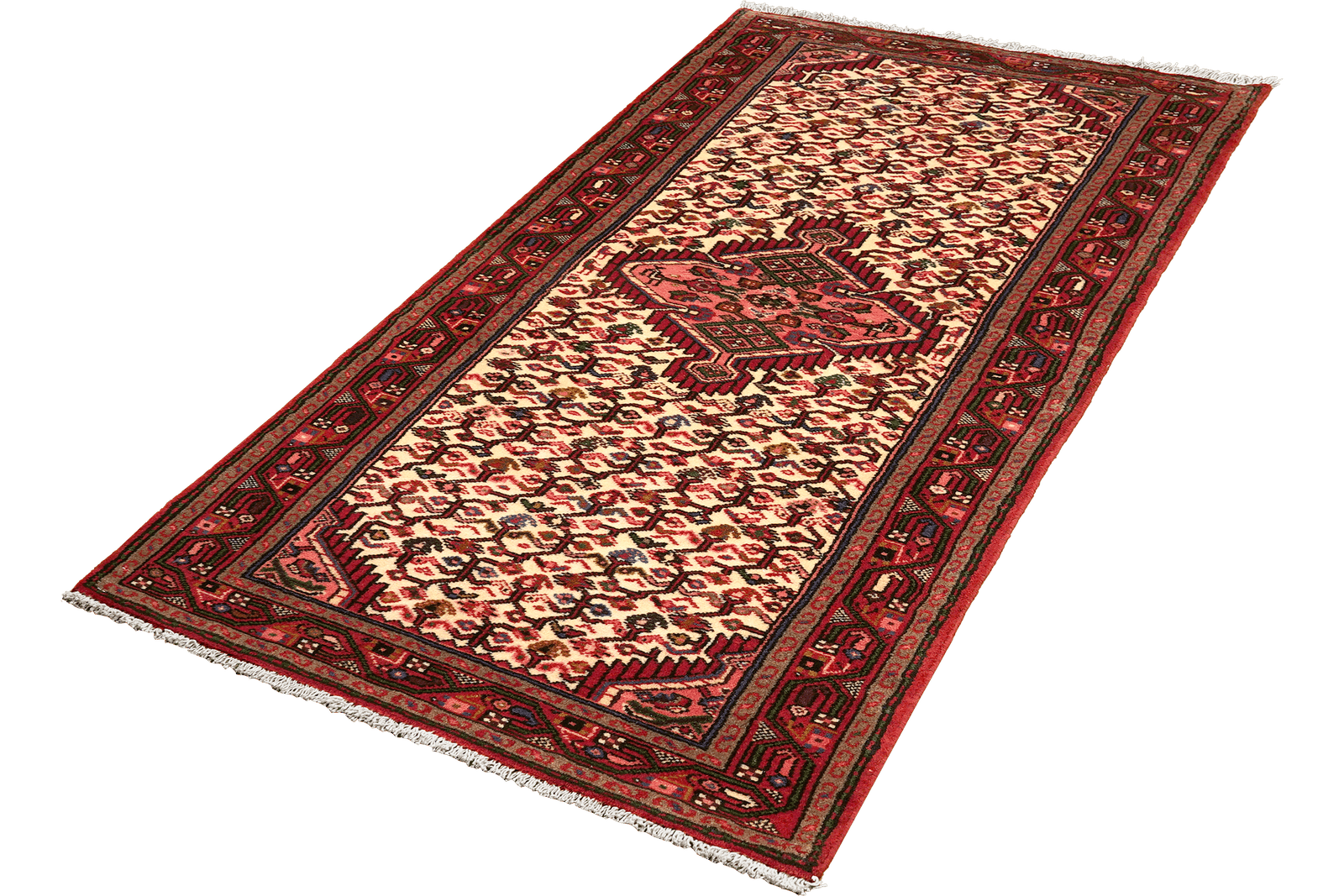 Assadabad — Hand-knotted, 76x197 cm, Beige, 100% Virgin Wool | View 5