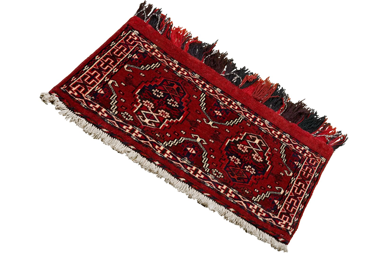 Turkman — Hand-knotted, 88x36 cm, Red, 100% Virgin Wool | View 5