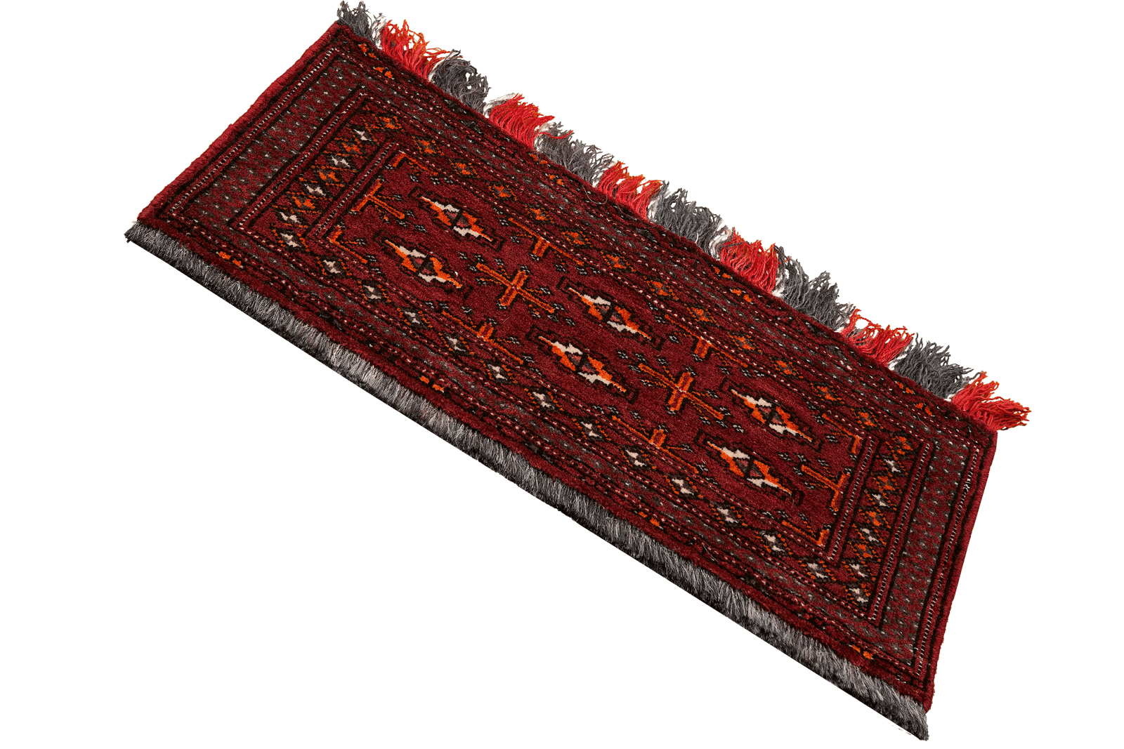 Turkman — Hand-knotted, 88x41 cm, Red, 100% Virgin Wool | View 5