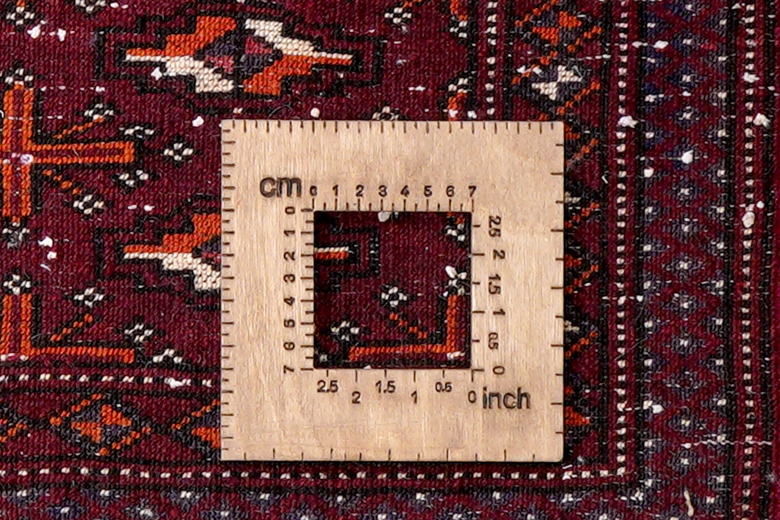Turkman — Hand-knotted, 88x41 cm, Red, 100% Virgin Wool | View 8