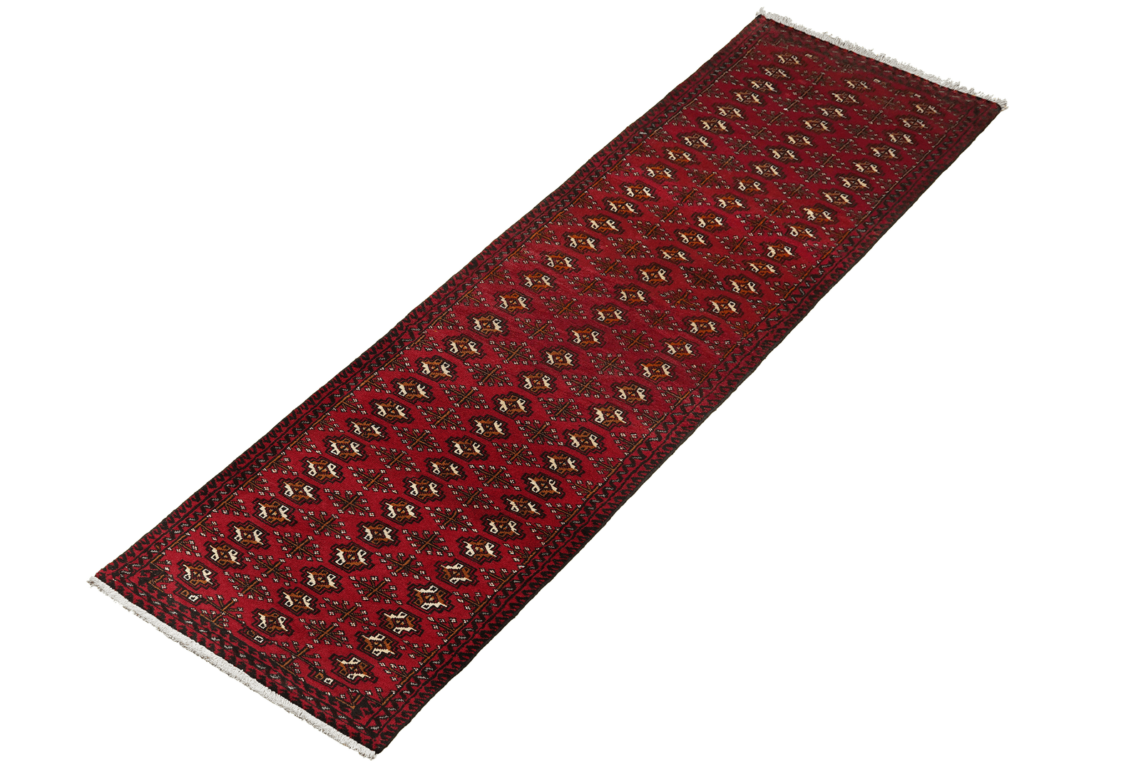 Belutch — Hand-knotted, 60x292 cm, Red, 100% Virgin Wool | View 5