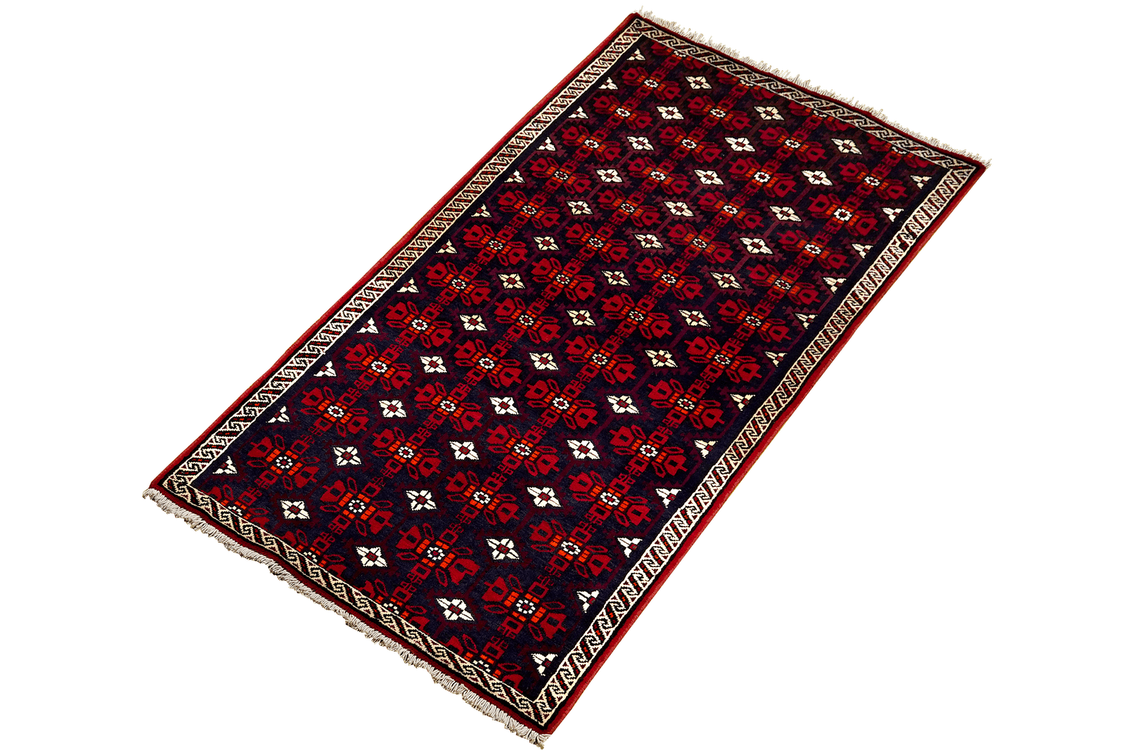 Belutch — Hand-knotted, 82x191 cm, Blue, 100% Virgin Wool | View 5