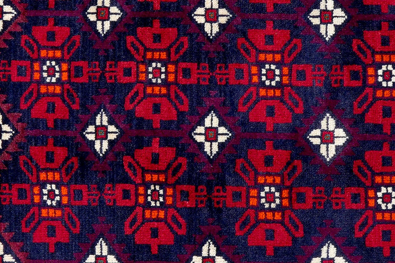 Belutch — Hand-knotted, 82x191 cm, Blue, 100% Virgin Wool | View 6