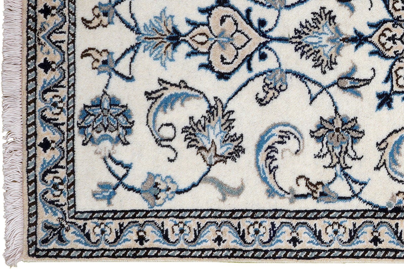Nain 12La — Hand-knotted, 71x136 cm, Beige, 100% Virgin Wool | View 3