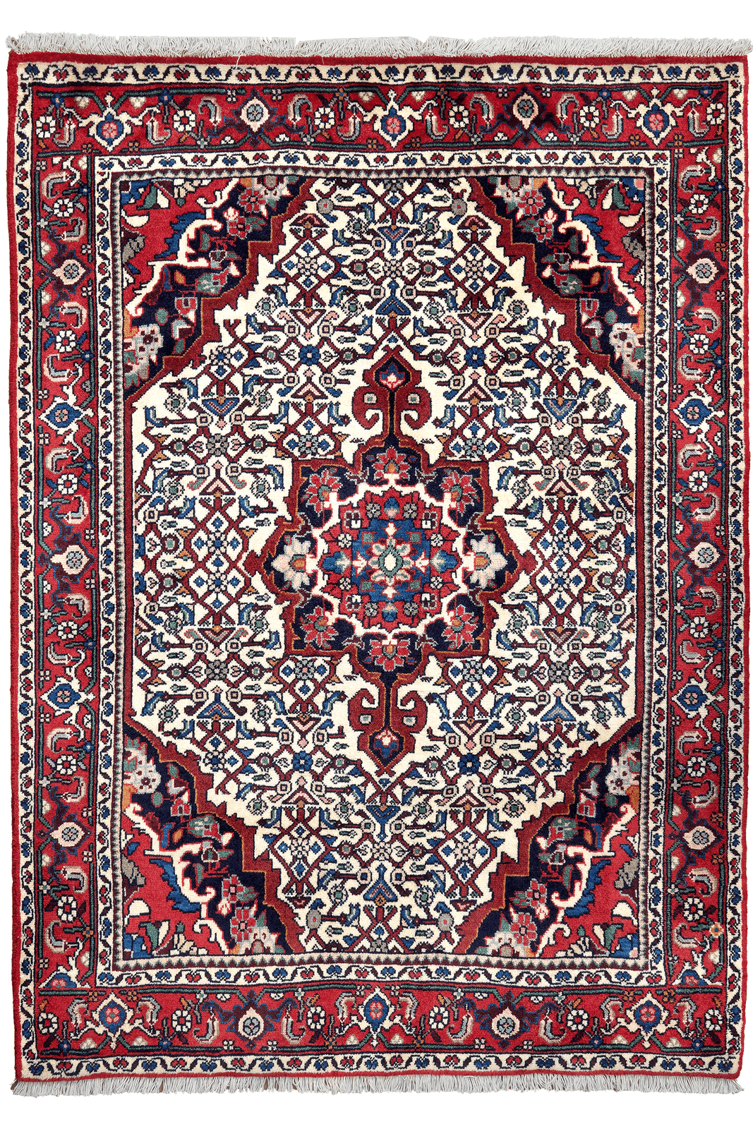 Bidjar Zandjan — Hand-knotted, 102x146 cm, Beige, 100% Virgin Wool | Main view