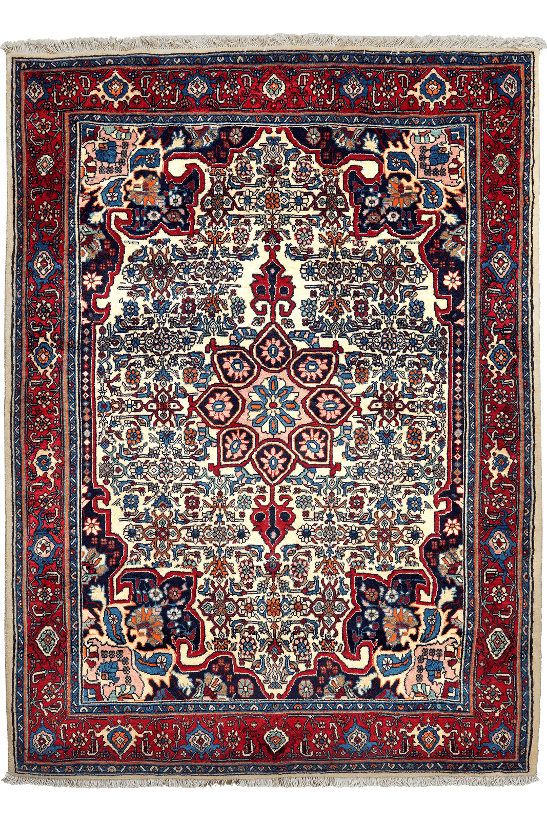 Bidjar Zandjan — Hand-knotted, 112x158 cm, Beige, 100% Virgin Wool | Main view