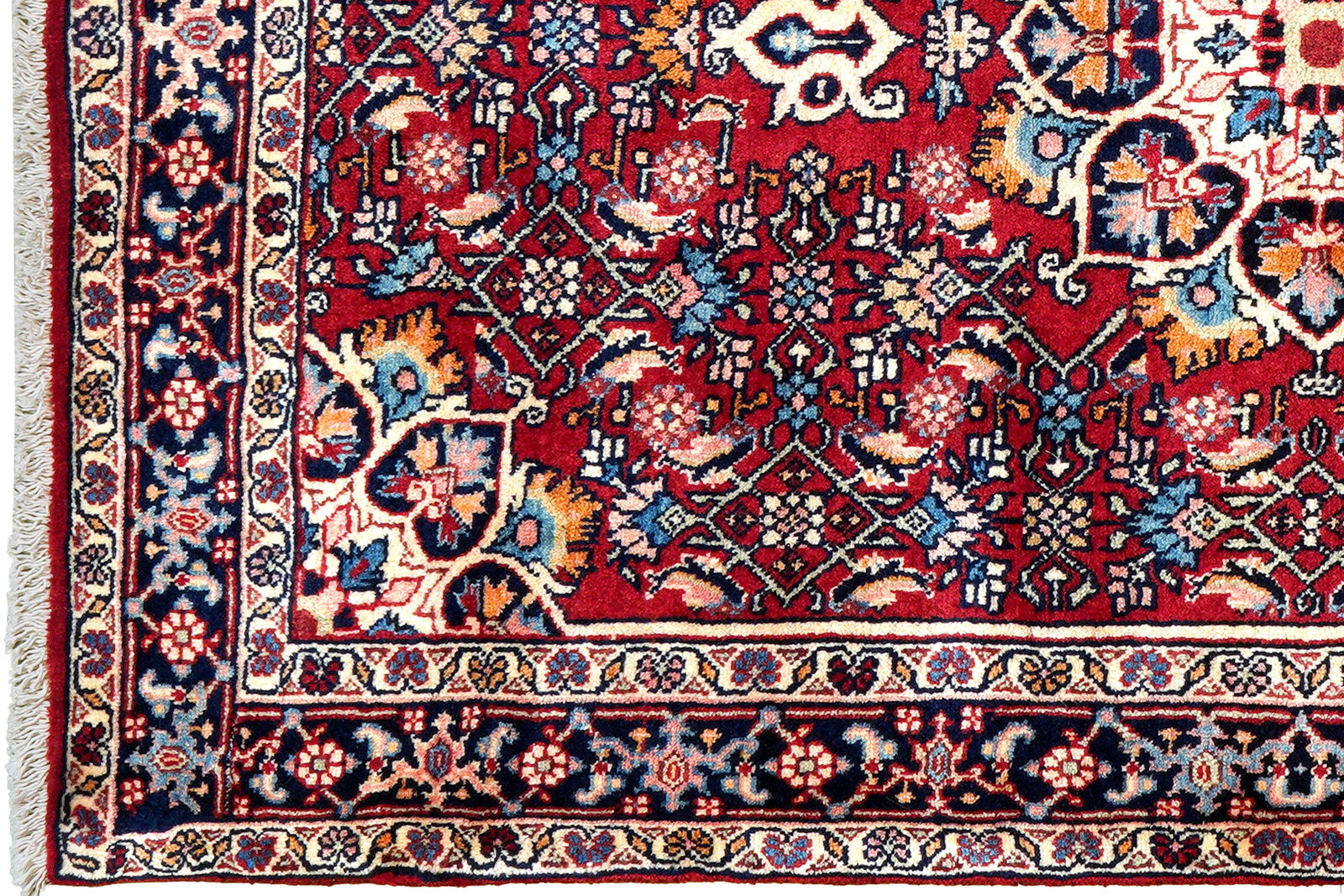 Bidjar Zandjan — Handgefertigt, 149x100 cm, Blau, 100% Virgin Wool | View 4