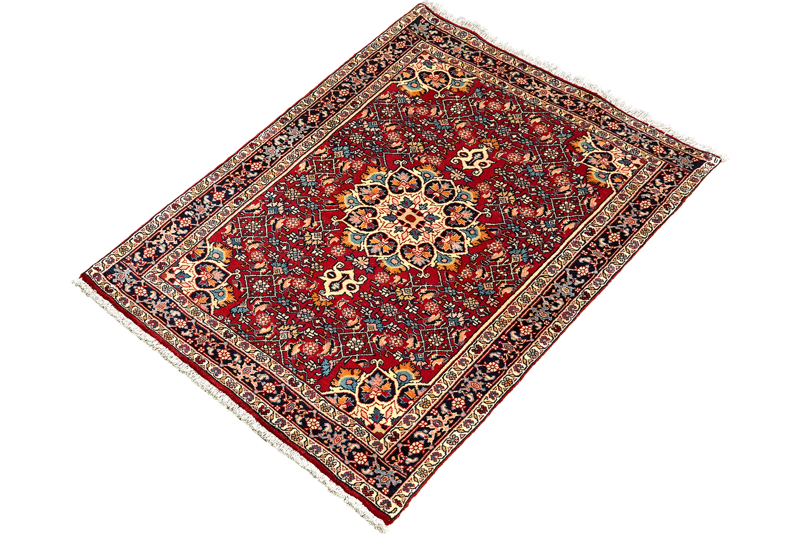 Bidjar Zandjan — Handgefertigt, 149x100 cm, Blau, 100% Virgin Wool | View 6