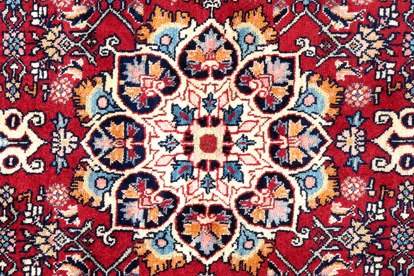 Bidjar Zandjan — Handgefertigt, 149x100 cm, Blau, 100% Virgin Wool | View 7