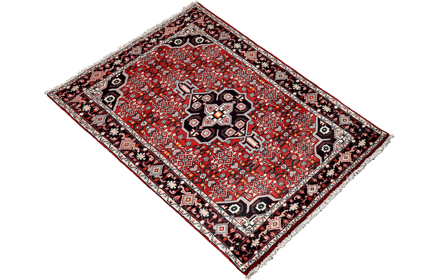 Bidjar Zandjan — Hand-knotted, 103x168 cm, Red, 100% Virgin Wool | View 4