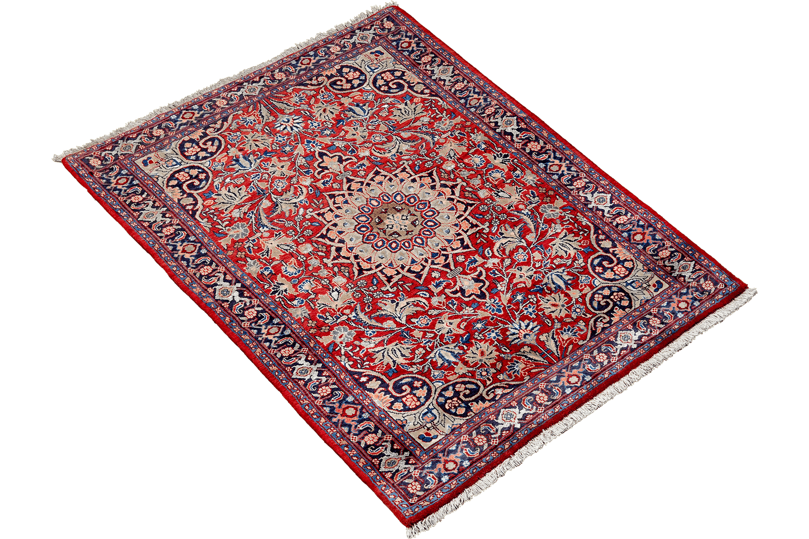 Bidjar Zandjan — Hand-knotted, 103x142 cm, Red, 100% Virgin Wool | View 4