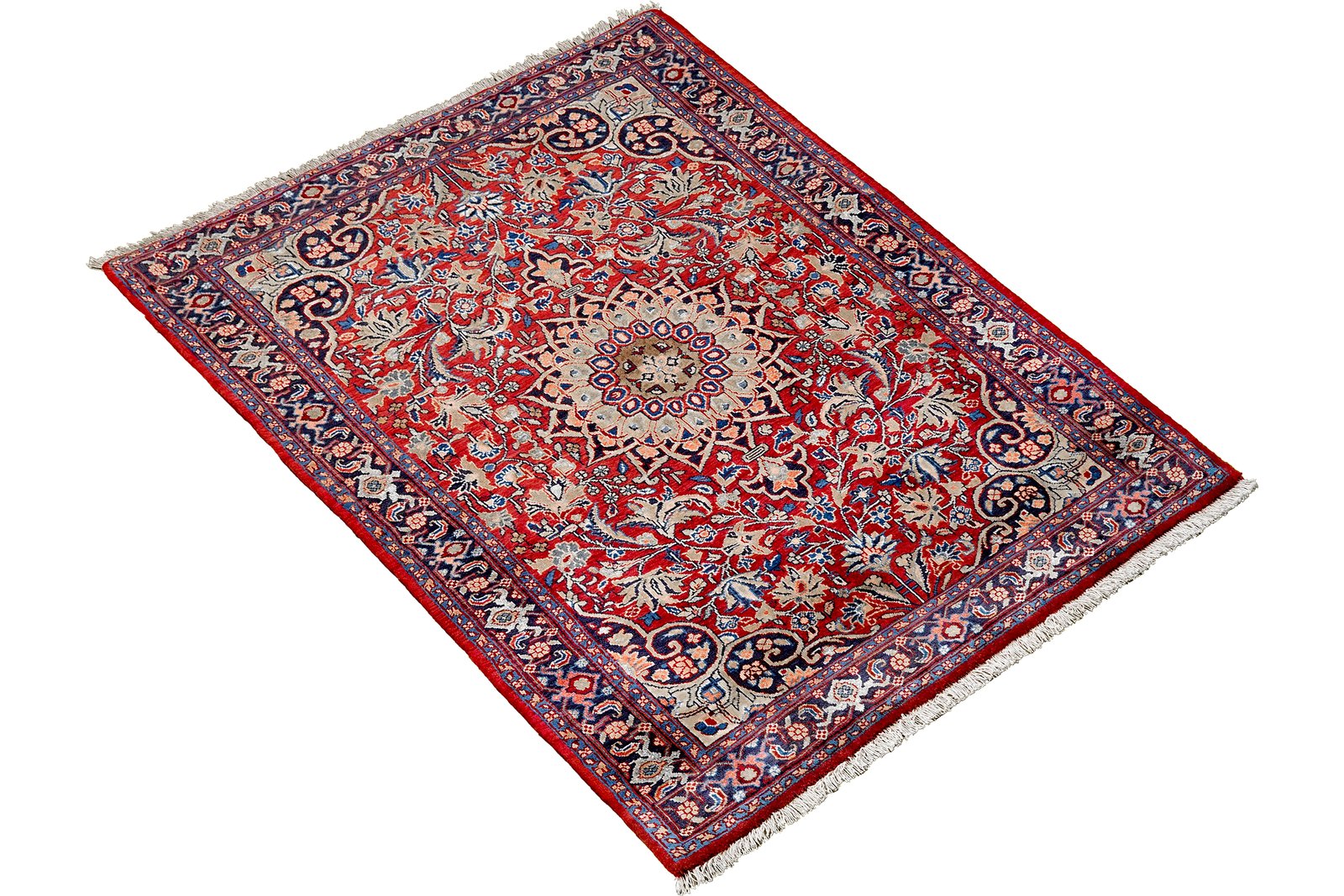 Bidjar Zandjan — Hand-knotted, 103x142 cm, Red, 100% Virgin Wool | View 4