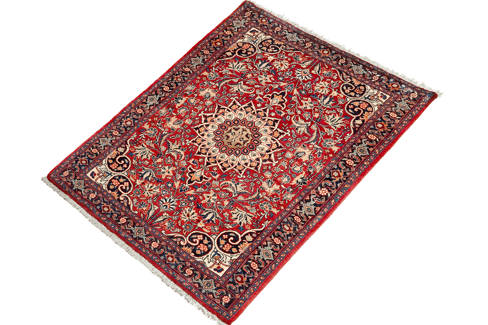 Bidjar Zandjan — Hand-knotted, 103x142 cm, Red, 100% Virgin Wool | View 5