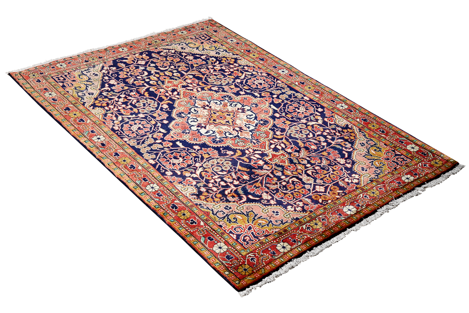 Djozan — Hand-knotted, 108x169 cm, Blue, 100% Virgin Wool | View 4