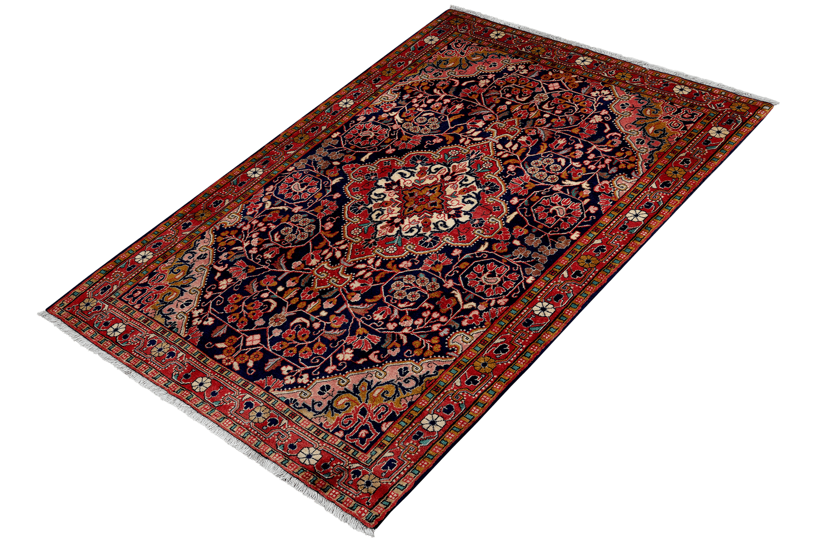 Djozan — Hand-knotted, 108x169 cm, Blue, 100% Virgin Wool | View 5