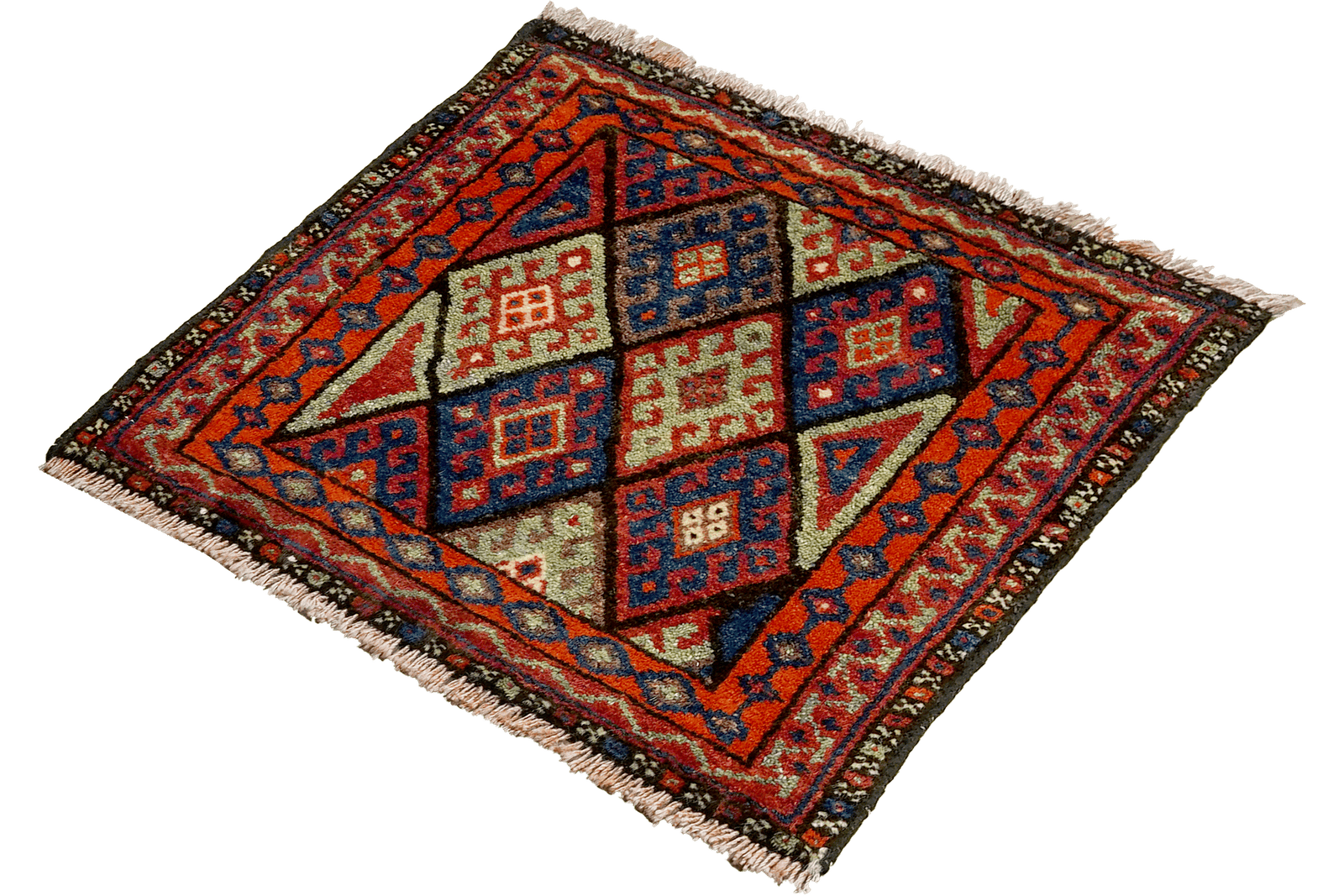 Gashgai — Hand-knotted, 66x67 cm, Multicolor, 100% Virgin Wool | View 5