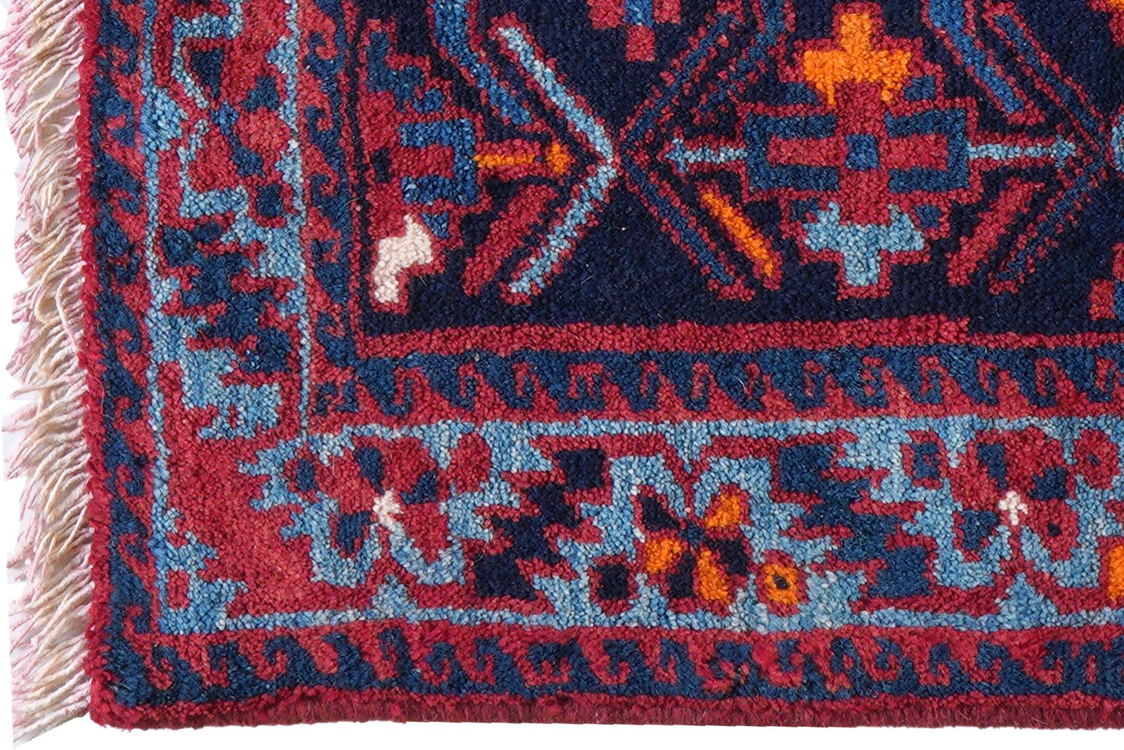 Afshar — Hand-knotted, 82x57 cm, Blue, 100% Virgin Wool | View 3