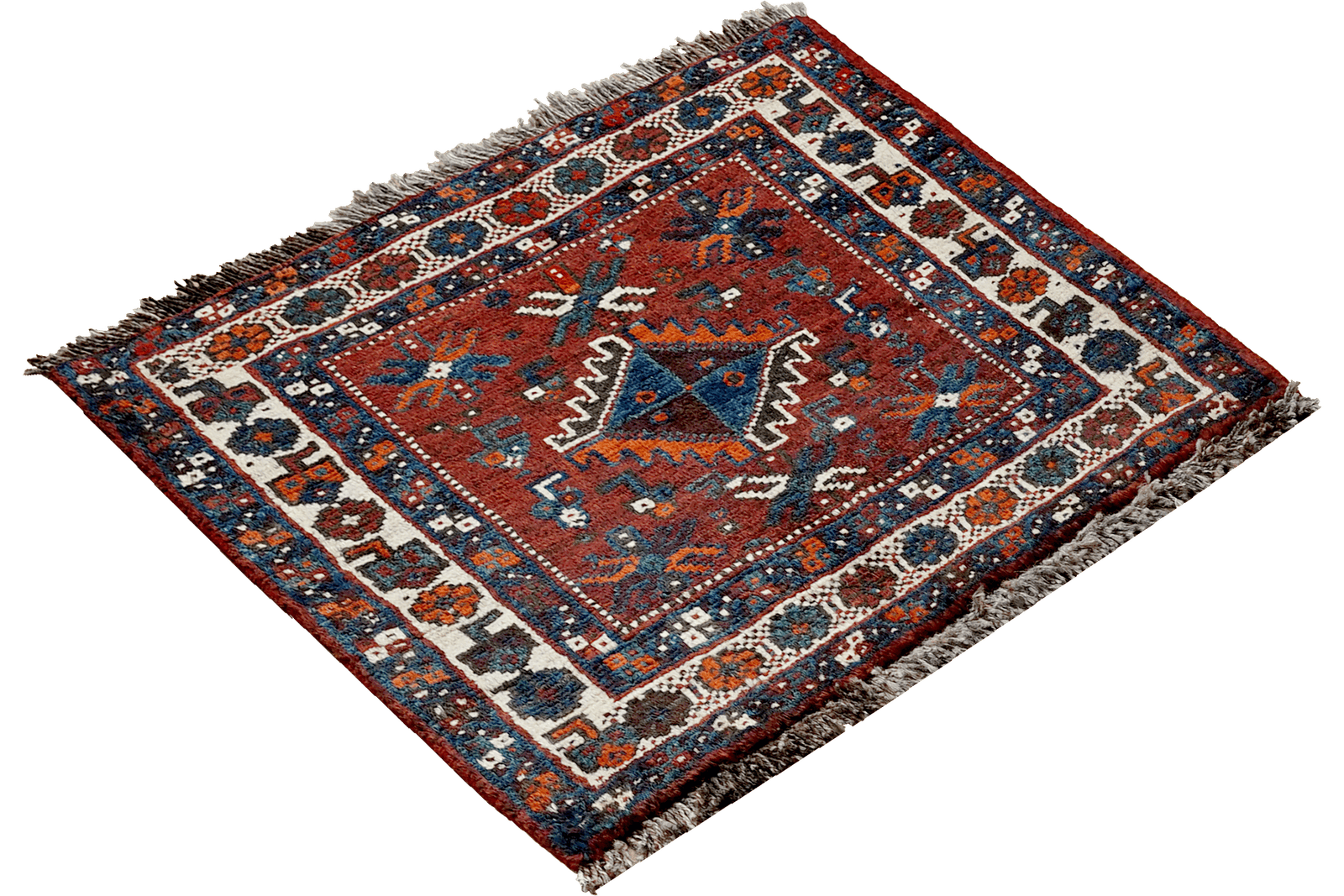 Gashgai — Hand-knotted, 63x57 cm, Multicolor, 100% Virgin Wool | View 4