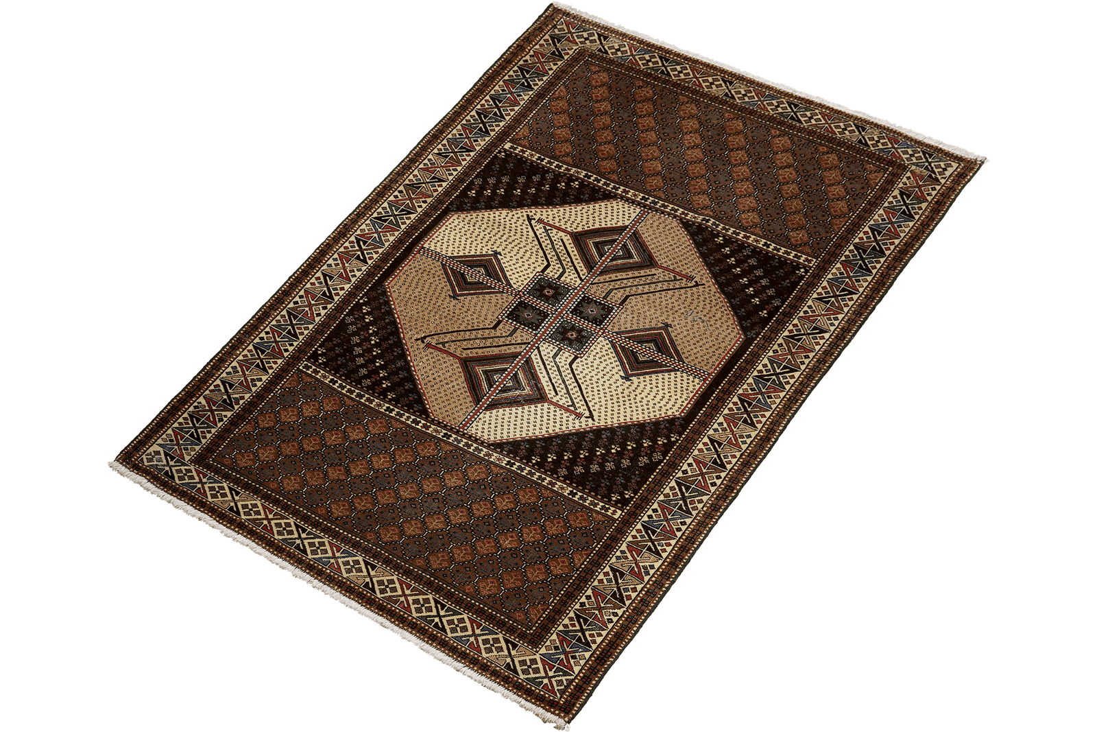 Heritage — Hand-knotted, 108x188 cm, Brown, 100% Virgin Wool | View 5