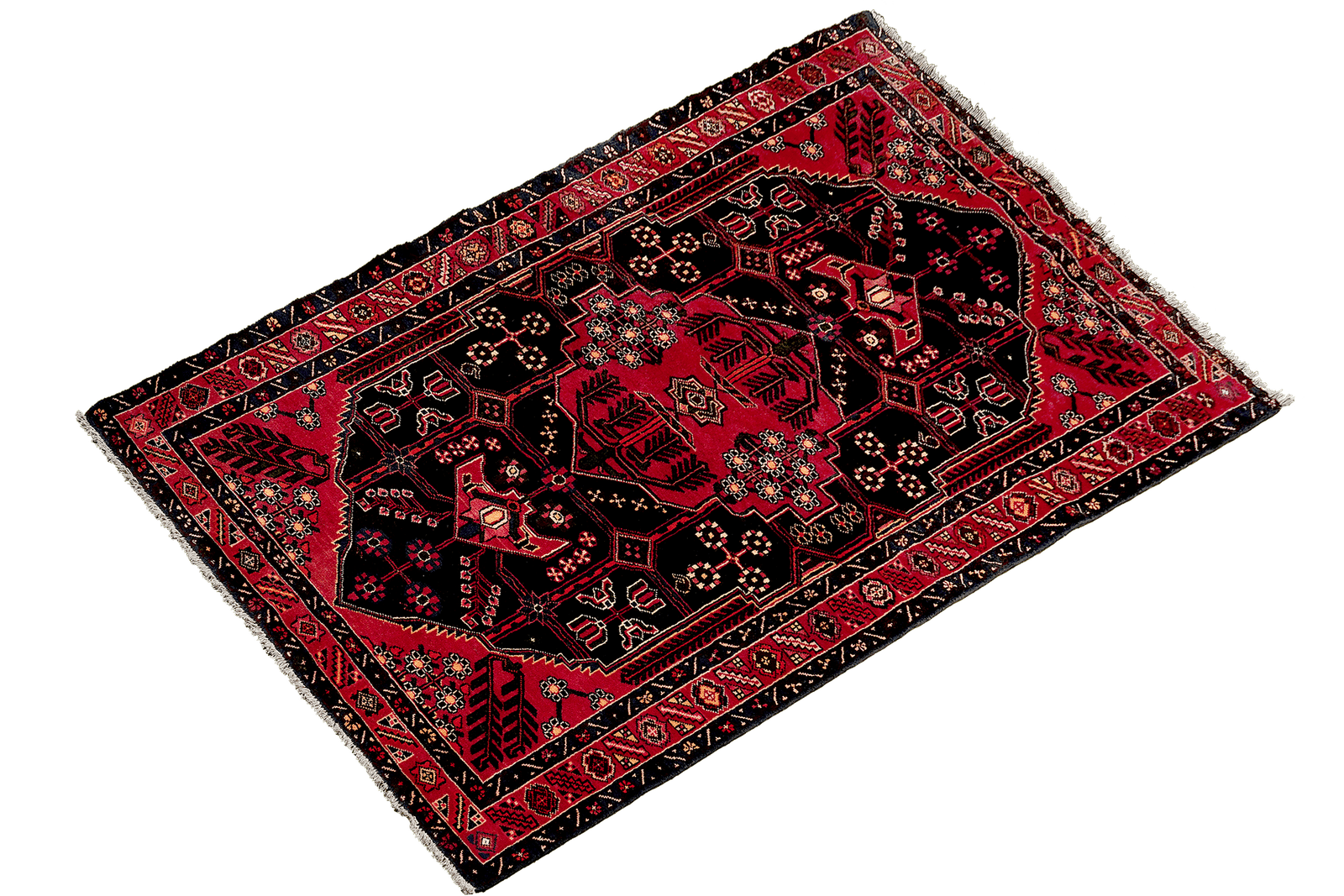Shahsavan — Hand-knotted, 154x227 cm, Black, 100% Virgin Wool | View 5