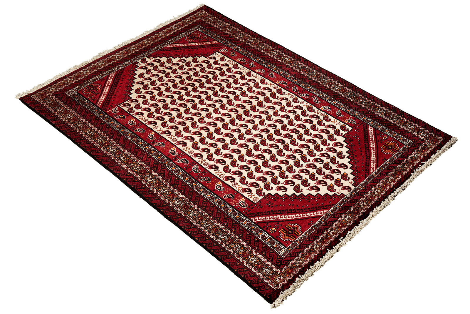 Belutch — Hand-knotted, 98x192 cm, Beige, 100% Virgin Wool | View 4