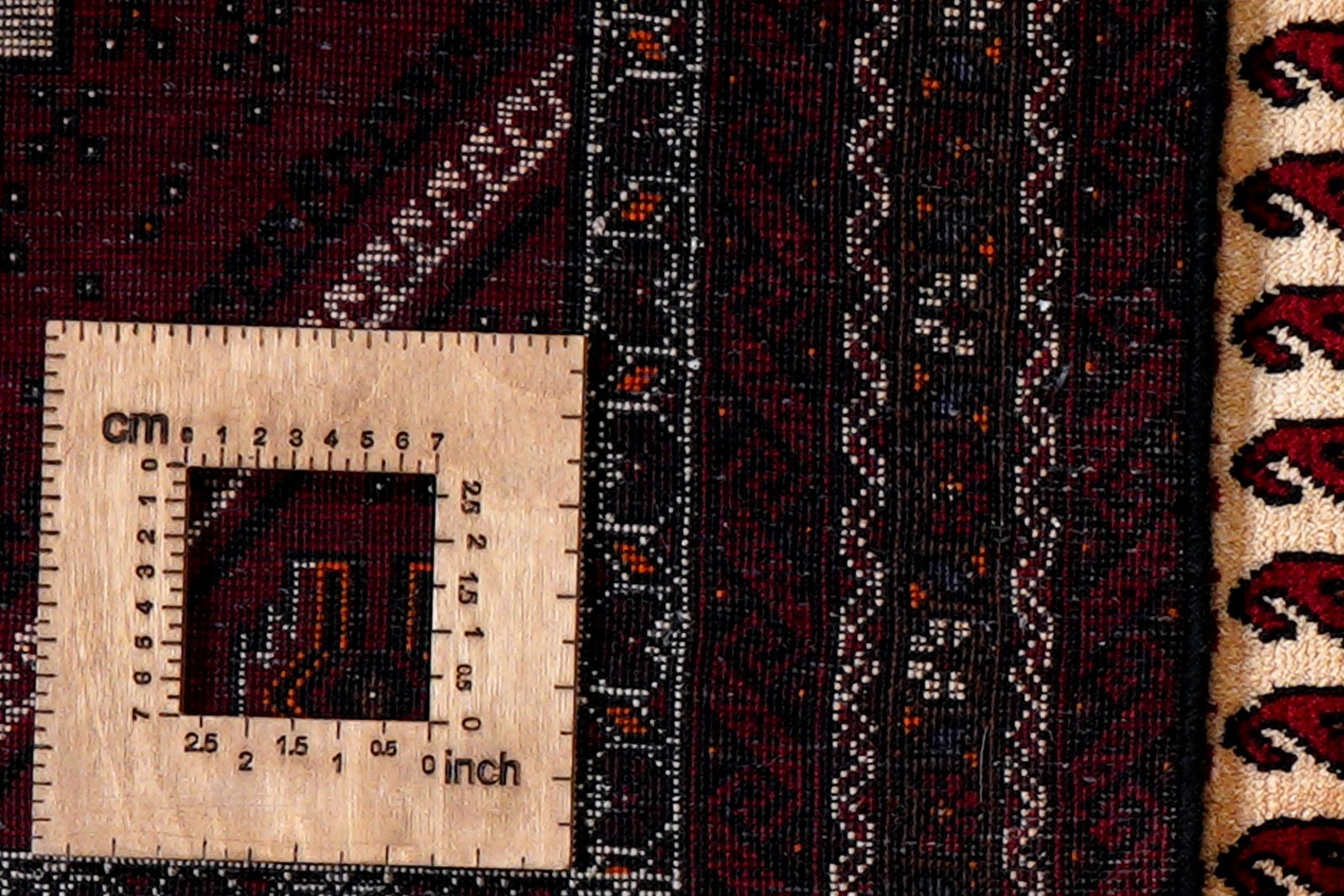 Belutch — Hand-knotted, 98x192 cm, Beige, 100% Virgin Wool | View 8