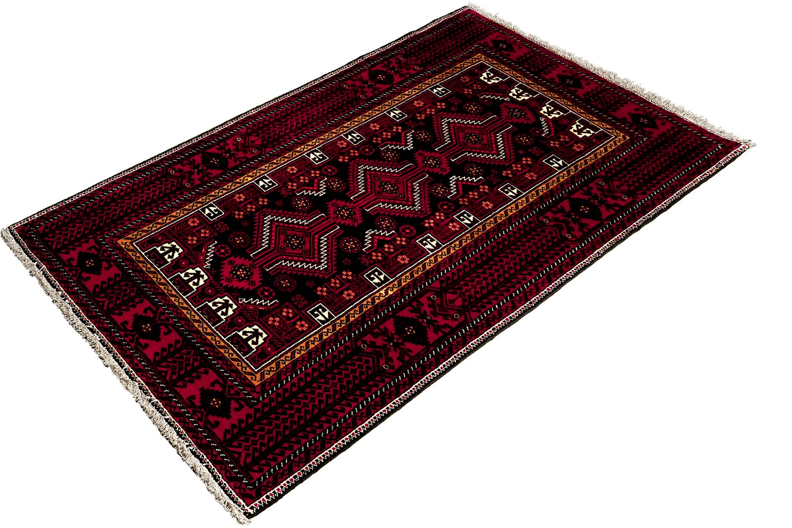 Belutch — Hand-knotted, 107x225 cm, Multicolor, 100% Virgin Wool | View 5