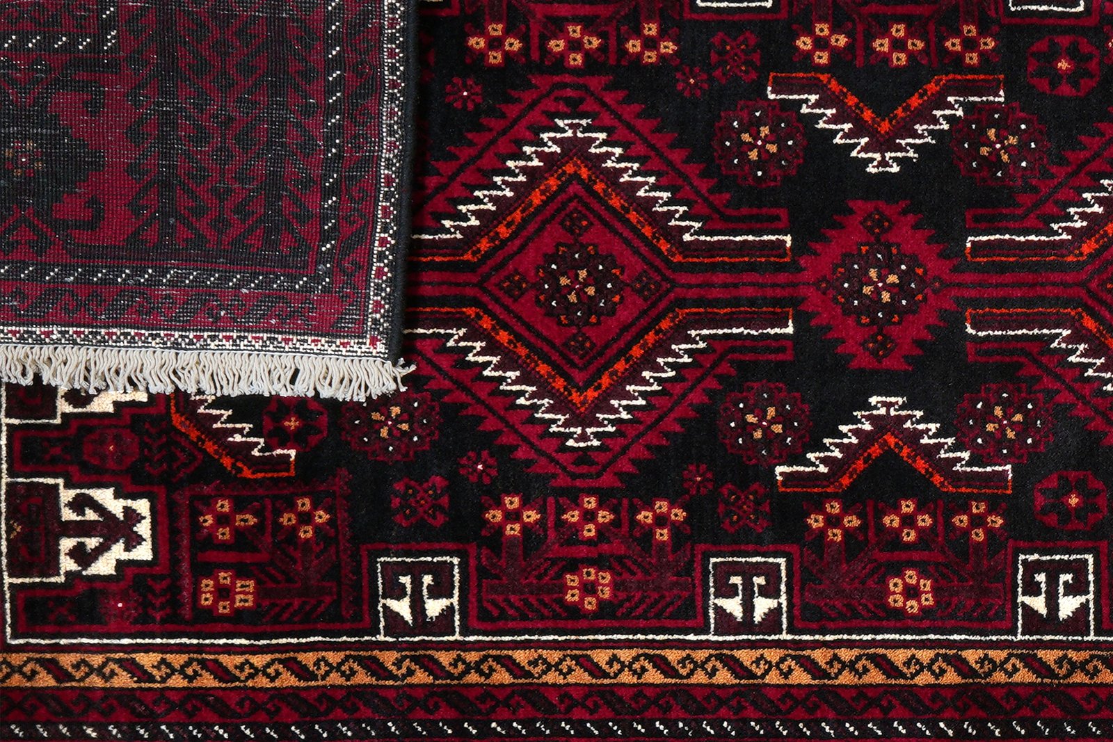 Belutch — Hand-knotted, 107x225 cm, Multicolor, 100% Virgin Wool | View 7