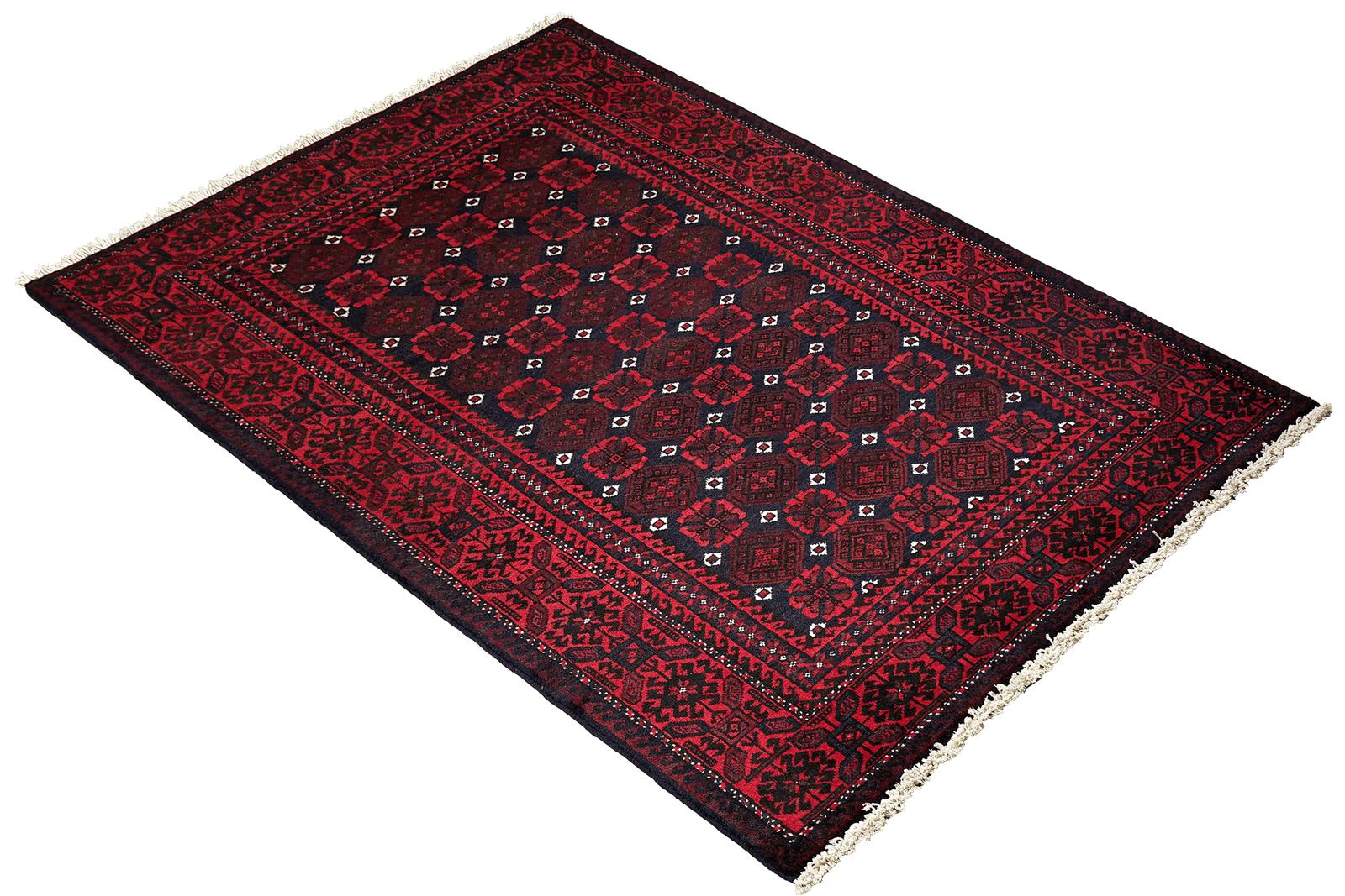 Belutch — Hand-knotted, 105x191 cm, Blue, 100% Virgin Wool | View 4