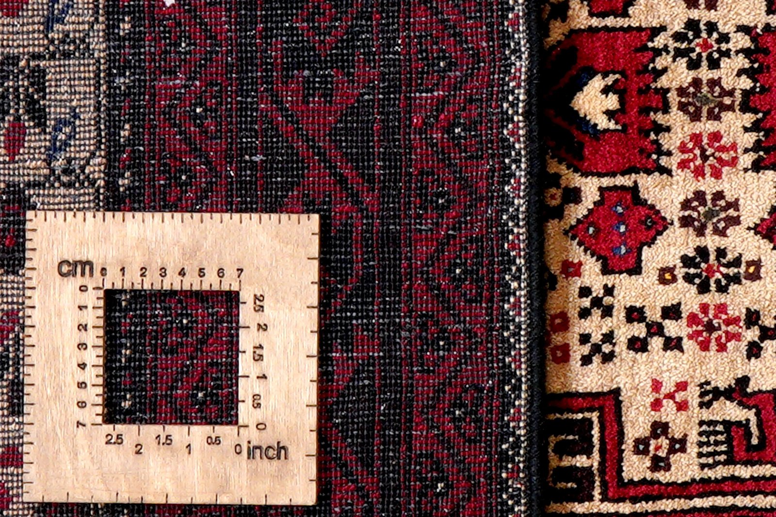 Belutch — Hand-knotted, 111x202 cm, Beige, 100% Virgin Wool | View 8
