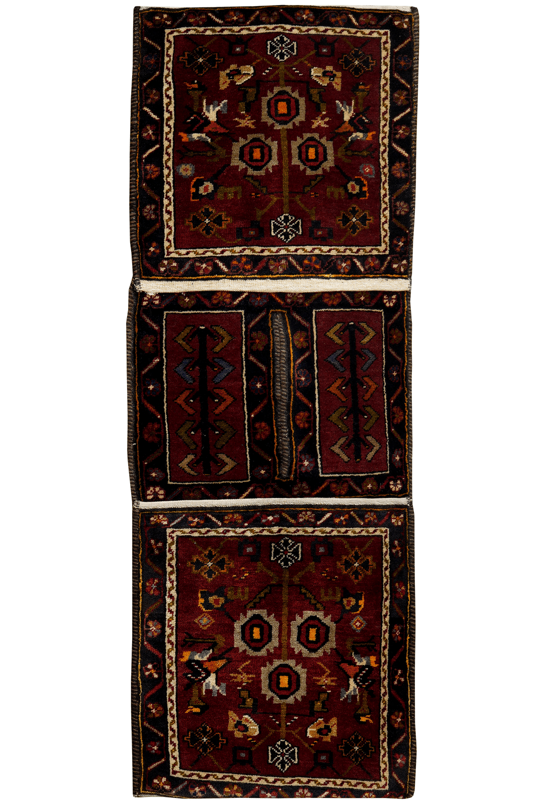 Khorjin — Handmade, 50x140 cm, Red, 100% Virgin Wool | Main view