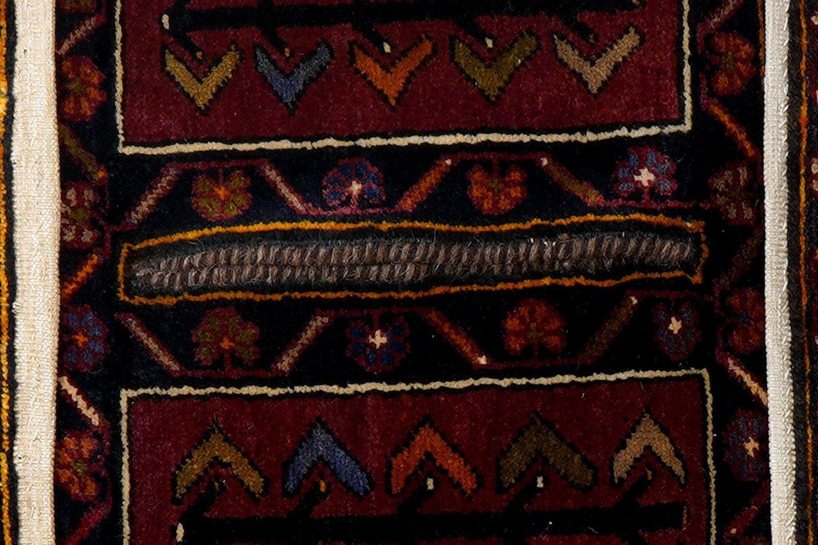 Khorjin — Handmade, 50x140 cm, Red, 100% Virgin Wool | View 7