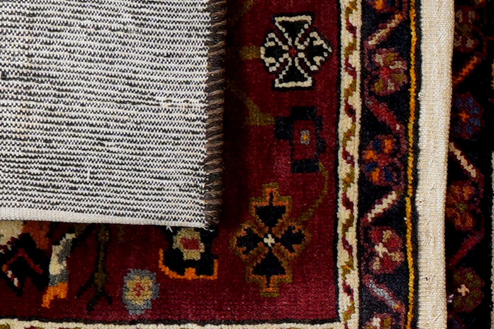 Khorjin — Handmade, 50x140 cm, Red, 100% Virgin Wool | View 8