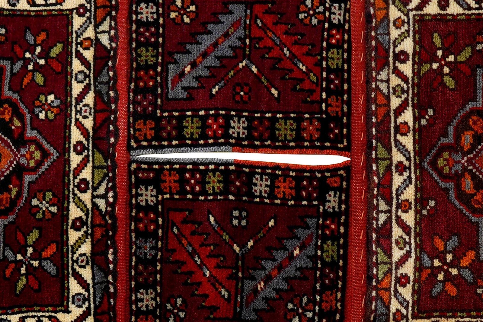 Khorjin — Handmade, 53x128 cm, Red, 100% Virgin Wool | View 7